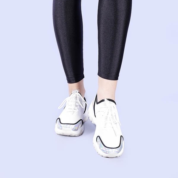 Γυναικεία αθλητικά παπούτσια Dana λευκά, 2 - Kalapod.gr